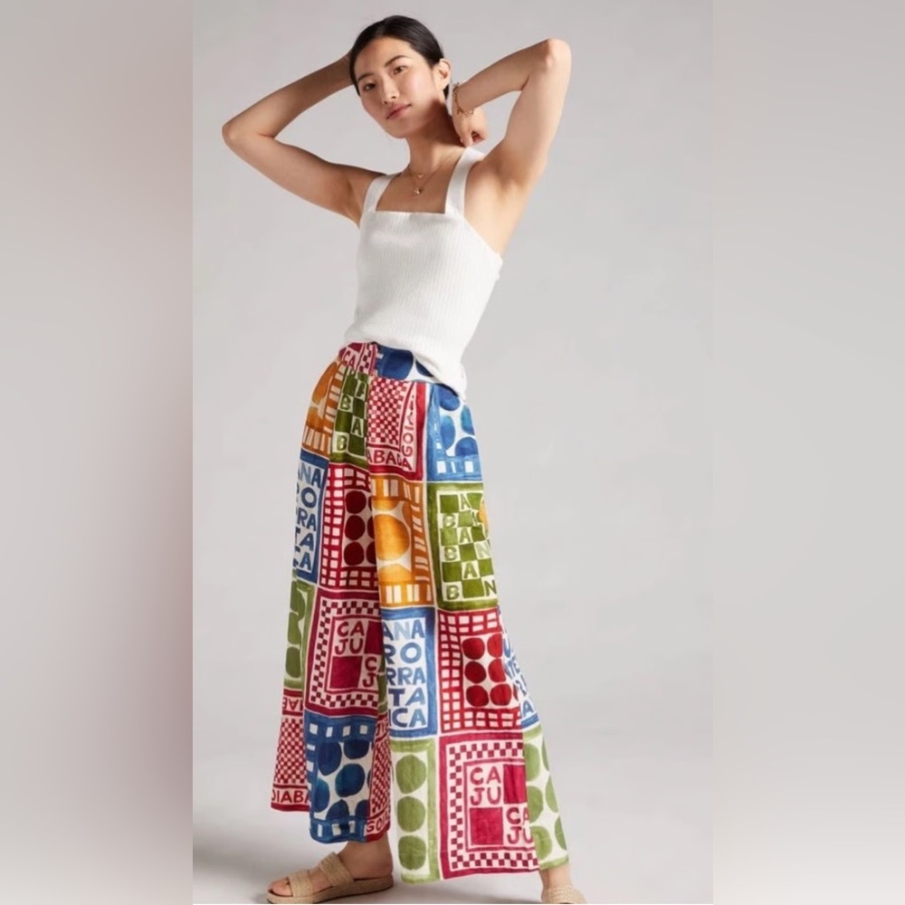 Farm Rio
Linen Wide Leg Pants